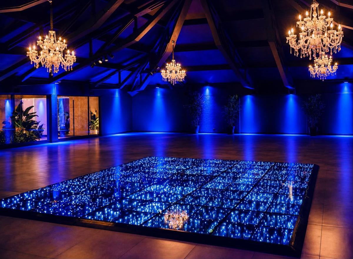 Pista de LED azul