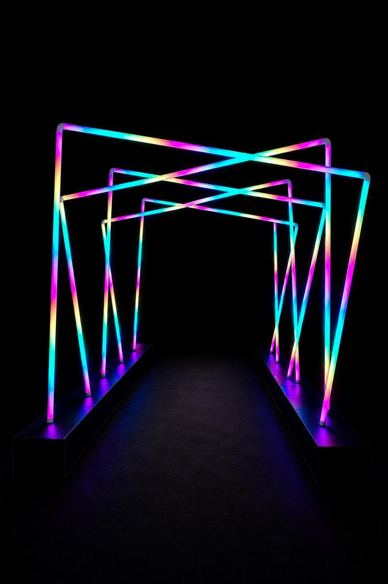 Túnel colorido